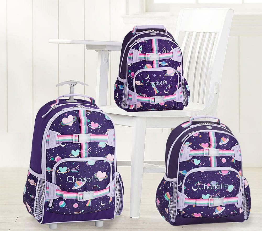 Mackenzie Rainbow Heart Galaxy Glow-in-the-dark Backpacks